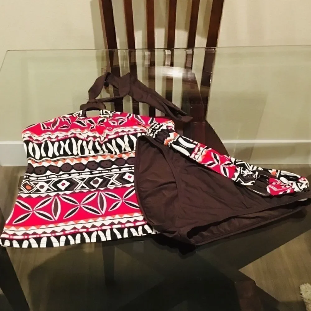 Le Blanca tankini /bikini tribal print